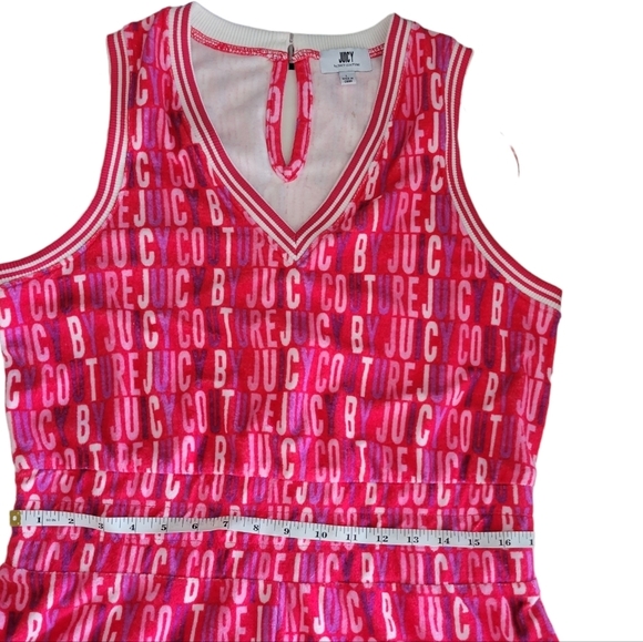 NWOT Juicy By Juicy Couture Towel Terry Sleeveless Romper Logo Print Size L - Picture 5 of 10